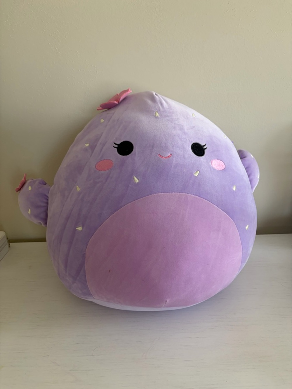 Large Adrienne Purple Cactus Squishmallow